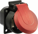 as - Schwabe 45080  Einbau-Steckdose   IP54 Rot