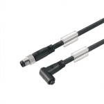 1948690300 Weidmueller Sensor-actuator Cable (assembled) / Sensor-actuator Cable (assembled), Connecting line, M8 / M8, No. of poles: 4, Cable length: 3 m, pin, straight - socket, 90°