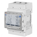 EM340DINAV23XO1PFA Carlo Gavazzi Three-phase energy meter with backlit LCD display, 3-DIN, Pulse output, Certified according to MID Directive