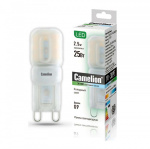 Лампа светодиодная LED2.5-G9-SL/845/G9 2.5Вт капсульная 4500К белый G9 220лм 220-240В Camelion 12024