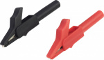 Krokodilklemme Buchse 4 mm  Schwarz, Rot VOLTCRAFT
