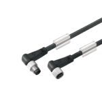 1857670150 Weidmueller Sensor-actuator Cable (assembled) / Sensor-actuator Cable (assembled), Connecting line, M8 / M8, No. of poles: 3, Cable length: 1.5 m, pin, 90° - socket 90°