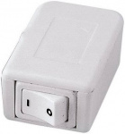 interBaer  Schnurschalter  Weiss 1 x Aus/Ein 10 A