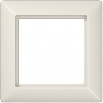 Jung 1fach Rahmen   Creme-Weiss AS581