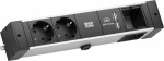 Bachmann 941.001 Tischsteckdose 2fach Schwarz GST1