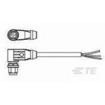 1-2273096-1 TE Connectivity M12 Cable Assembly Single-Ended Male Right Angle / 1500 mm PUR Cable, 3 wire / Shielded