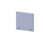 SCE-WSBTD Saginaw Door / Workstation Blank Top / Powder coated RAL 7035 gray.