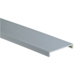 C4LG6 Panduit Wiring Duct Covers, PVC / 4" W x 6' L / Light Gray