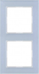 Jung 2fach Rahmen  A creation Blau-Grau AC582GLBLG