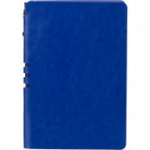 Бизнес-тетрадь Attache Light Book A5 112л,линия,цв.срез, кожзам ярко-синий