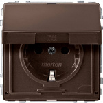 Merten   Steckdose Aquadesign Dunkelbrasil MEG2310