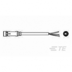 1-2273007-2 TE Connectivity M8 Cable Assembly Single-Ended Female Straight / 3000 mm PVC Cable, 4 wire / Shielded