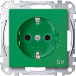 Merten   Steckdose System M Gruen MEG2300-0304