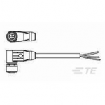 2273099-3 TE Connectivity M12 Cable Assembly Single-Ended Female Right Angle / 5000 mm PUR Cable, 4 wire / Shielded