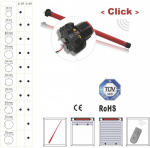 Heicko  HRF4013-14 Funk-Rohrmotor 40 mm 29 kg 155