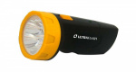 Фонарь LED 3827 (аккум. 220В черн./жел. 5 LED SLA пласт. коробка) Ultraflash 11241