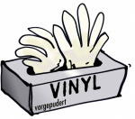 L+D  14692 Vinyl Einweghandschuh Groesse (Handschuhe