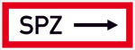 Hinweisschild Richtungspfeil  Aluminium (B x H) 29