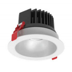 Светильник светодиодный DL-SPARK 15Вт 3000К 60град. 120х88 IP44/20 встраив. бел. с матовым серебристым рефлектором диммер DALI VARTON V1-R0-00433-10D01-4401530