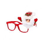 Очки карнавальные Дед Мороз из полипропилена с декором 18x12x3,5см арт78590