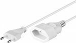 Goobay 50507 Strom Verlaengerungskabel  2.5 A Weiss