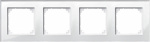 Merten 4fach Rahmen  System M, M-Plan Weiss 489419
