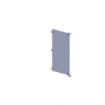 SCE-DF6048 Saginaw Panel / Dead Front, Overlaping Two Door / Powder coated white inside and out.