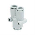KQ2U03-07A SMC KQ2U, One-touch Fitting White Color - Different diameter union “Y”