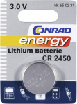 Conrad energy CR2450 Knopfzelle CR 2450 Lithium 60