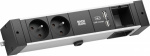 Bachmann 941.002 Tischsteckdose 2fach Schwarz GST1