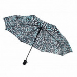 Зонт полуавтоматический Конфетти, R=49см, цвет чёрный/ментоловый 3530182