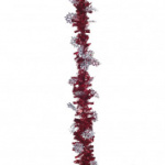 Мишура Снежинки (красная), 200х9 см