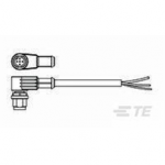 2273076-1 TE Connectivity M12 Cable Assembly Single-Ended Male Right Angle / 1500 mm PUR Cable, 3 wire / Unshielded