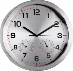 Mebus 41934 Quarz Wanduhr 30 cm x 4.2 cm Aluminium