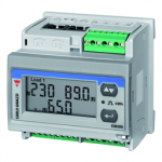 EM27072DMV63XOSN Carlo Gavazzi Dual three-phase energy meter with built-in configuration key-pad and LCD, dual static output (opto-mosfet) and serial port, naked version for panel builders