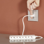GAO 0254 Steckdosenleiste ohne Schalter 4fach Weiss