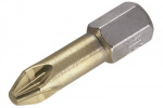 Wolfcraft  Kreuzschlitz-Bit PZ 3 S2-Stahl TiN D 6.