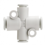 KQ2TX10-12A SMC KQ2TX, One-touch Fitting White Color - Different diameter cross