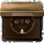 Merten   Steckdose Antik Messing MEG2311-4143