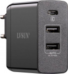 LVSUN Travel LS-QW45-PD USB-Ladegeraet Steckdose Au