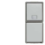 Siemens   Schutzkontakt-Steckdose Delta Grau 5TD48
