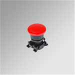 W0351000014 Metal Work Red mushroom-head push button with lock o40