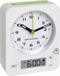 TFA 60.1511.02 Funk Wecker Weiss  Fluoreszierend Ze