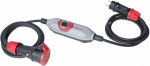 PCE 4670001 Strom Verlaengerungskabel  16 A Grau, S
