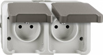 Merten   Steckdose Aquastar Licht-Grau MEG2520-802