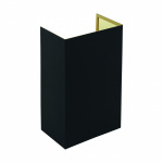 LI64922 Schrack Technik Schirm zu Wandleuchte 'Pasteri Pro' B: 180 mm schwarz/gold