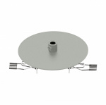 LI62794 Schrack Technik Baldachin 1-fach, Einbau staubgrau (RAL 7037)