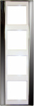 Jung 4fach Rahmen  A plus Chrom/Alpinweiss AP584GCR