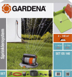 GARDENA OS 140 Versenk-Viereckregner Komplett-Set