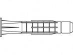 TOOLCRAFT  Duebel 37 mm  TO-5455113 100 St.